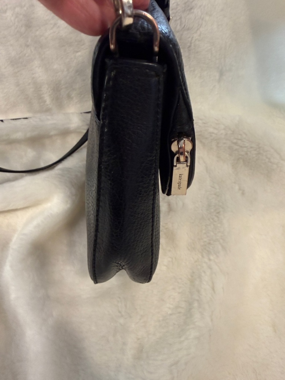 Kate Spade New York Black Pebbled Leather Crossbody Bag - Picture 5 of 14